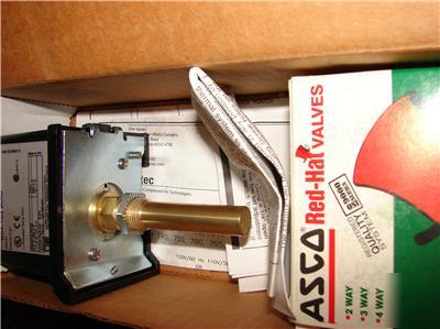 New asco valve 1/4 x 7/32 115 w/ temperature controller 