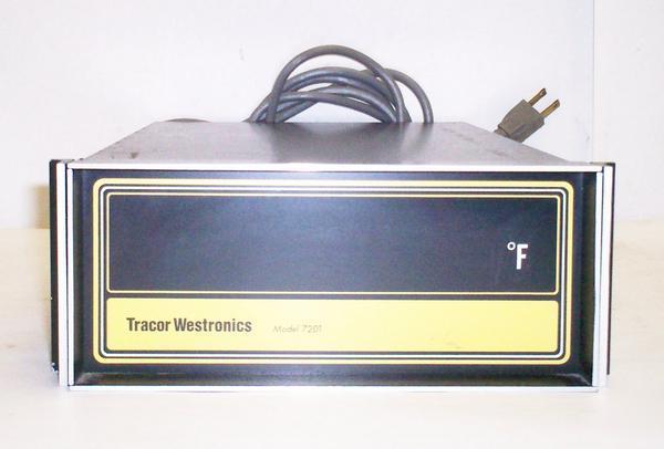 Tracor westronics 7201 temperature readout degrees f 