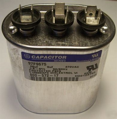 New ge motor capacitor 25UF & 5UF 370VAC 