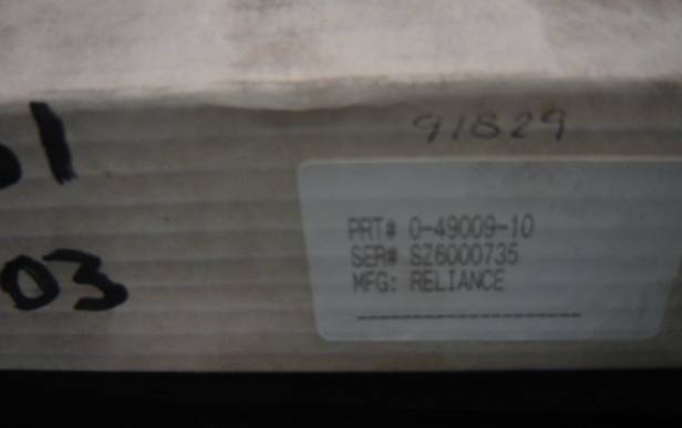 Reliance cardpak transductor 0-49009-10