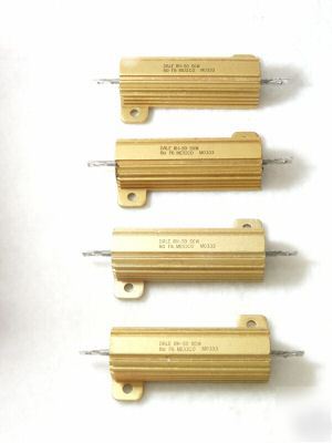  dale vishay/dale resistors -- four -- 8-ohm 50 w