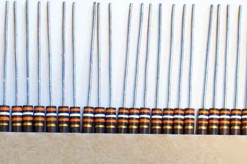 50) 39K ohm 1/2W carbon composition resistors 5%