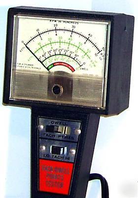 Auto repair; tach-dwell points tester. moneyback guart.