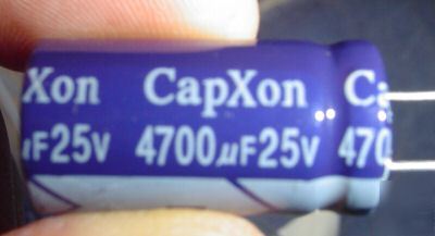 Capxon 25V 4700UF capacitor 6PCS