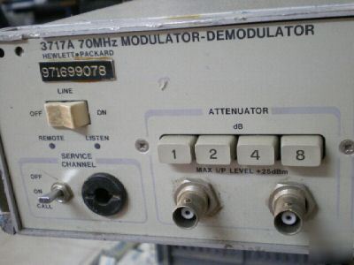 Hewlett packard hp 3717A 70MHZ modulator / demodulator