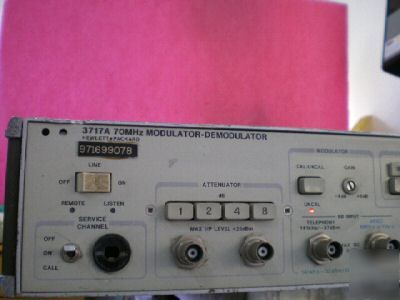 Hewlett packard hp 3717A 70MHZ modulator / demodulator