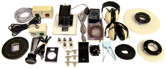 Lot lab/test parts microscope light probe meter & more