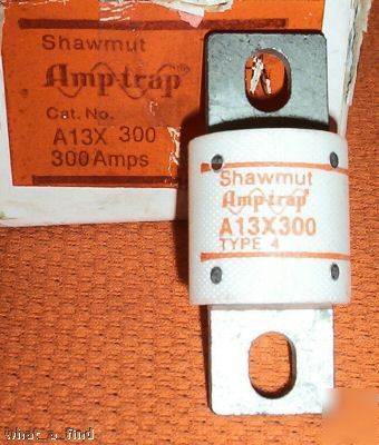 New shawmut A13X300-4 semiconductor fuse A13X 300 nnb