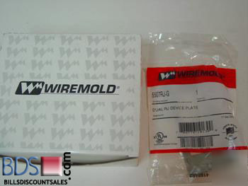 Wiremold rectangular faceplate gray c#5507R-g