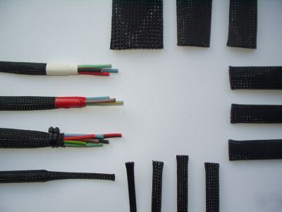 Expandable braided polyester sleeving 25MM for cables