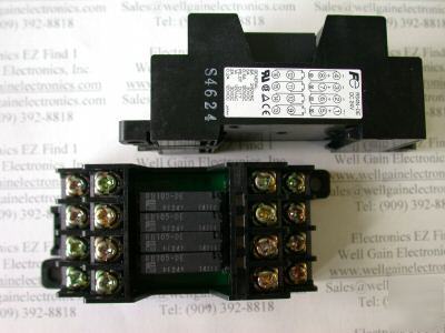 Fuji RS4N-de 24VDC with led ssr relay 4PST 5A 240VAC