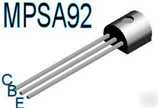 MPSA92 pnp transistor 300V 0.5A 0.625W for nixie tubes