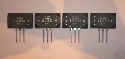 Sanken audio output transistors set of 4 - matched hfe 