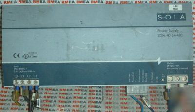 Sola power supply sdn 40-24-480 3AC 380/500V input 