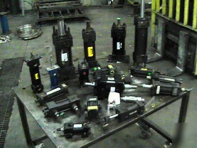  lot parker, hydra, cylinders air and hydraulic 