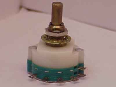 1 pole, 2- 5 pos., non-shorting rotary switch