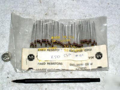 53 vintage carbon comp 3900 ohm 1/4W resistor mil ab