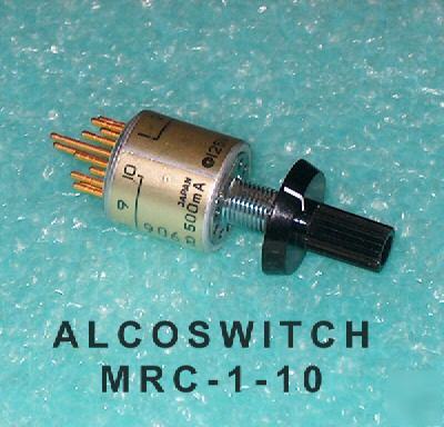 Alcoswitch mrc-1-10 rotary switch 1POLE x 10 pos. mini