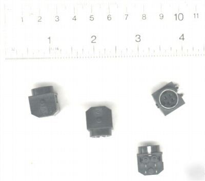 Lot of 12 right angle 4 positions pcb socket connectors
