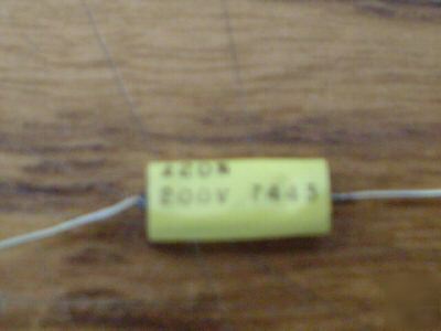 New 50PCS itt 200V .056UF axial mylar capacitor 