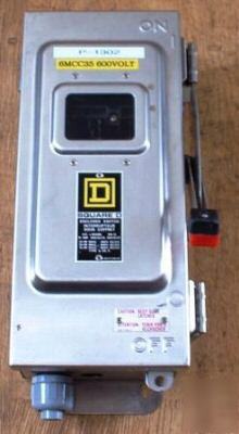 Square d hd 30A enclosed switch HU361DS ststeel - used