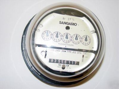 Westinghouse,sangamo,cs,120VOLT,watthour electric meter