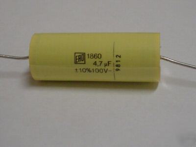 New 10PCS erd 100V 4.7UF axial mylar capacitors 
