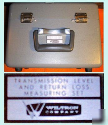 Wiltron 9041 transmission level and return loss set