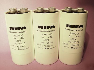 (70) revox rifa PEH169MK522BMU2 22000UF 63VDC capacitor