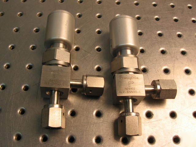G33581 two swagelok 6LV-BNN33-c elbow valves