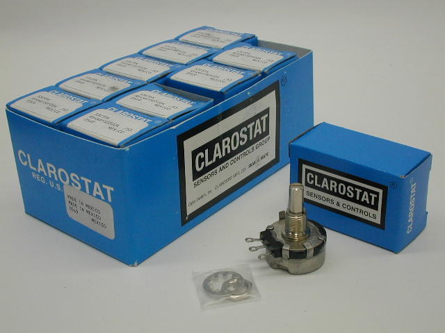 New clarostat potentiometer pot 5000 ohms 5K ohm ten 10 