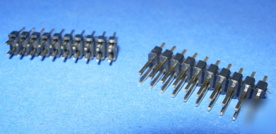 Header strip dual row gold 2X10 pin breakable lot 5 pcs