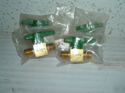 Nupro brass ball valve 1/4 npt male male B4P4T2 <00885