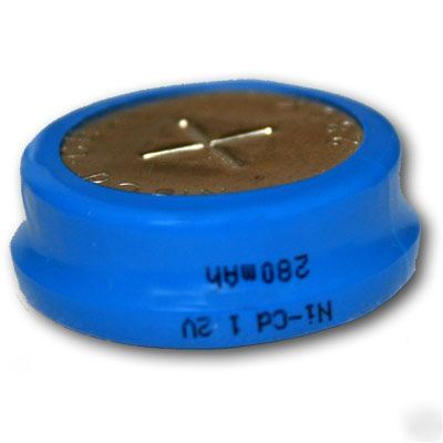 Rechargeable button cell 280MAH nicd 1.2V cmos battery