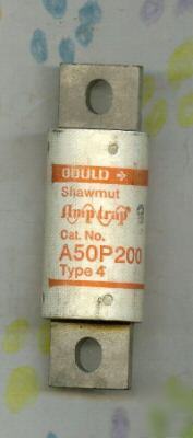 Shawmut A50P200-4 fastacting fuse 500 volt 200 amp fuse