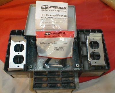 Wiremold RFB4 multiplex recessed floor box