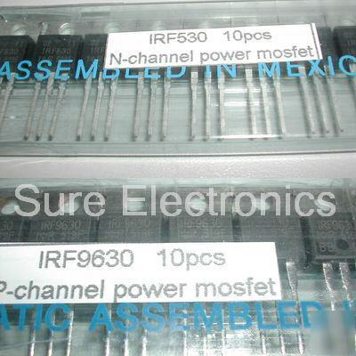 20PCS IRF530 & IRF9630 power mosfet kit