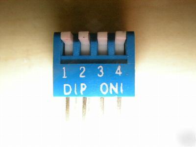 4 position dip switch side actuators