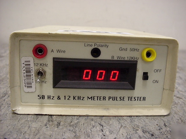 50 hz & 12 khz meter pulse tester