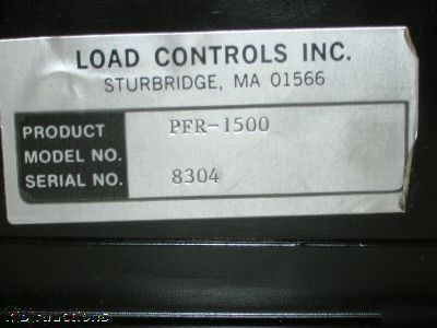 Load controls incorporated pfr-1500 control