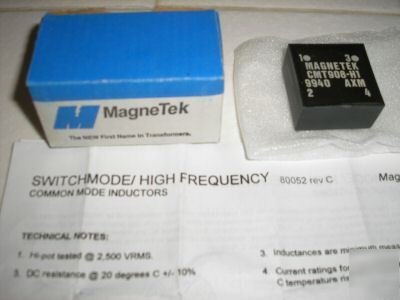 Magnetek switch mode emi suppression inductors 