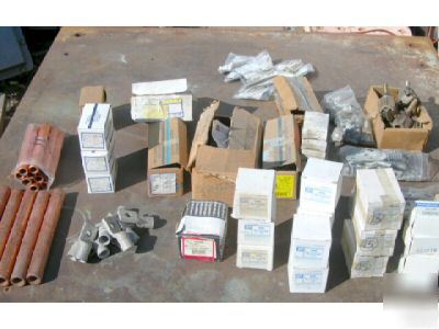 New large lot of crimp splices, lugs and connectors
