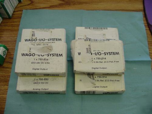 New lot of wago electronics output devices, 6 in box 
