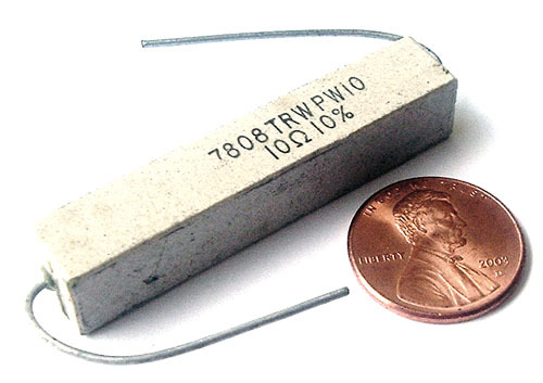 Power resistors ~ 10 watt 10 ohm 10% (12) wirewound