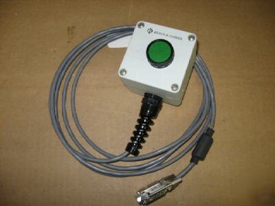 Kraus & naimer enclosed green pushbutton with cable-nos