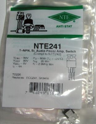New NTE241 npn ECG241 high power SK9450