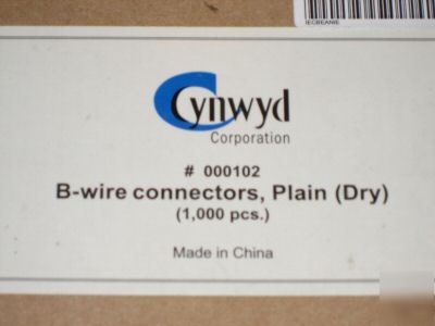 New cynwyd b-wire connectors plain dry 1000 lot beanies 