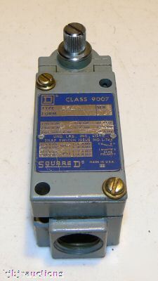 Square d 9007 type B54C series b limit switch