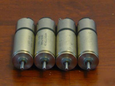21 rpm faulhaber dc gearhead motor (set of 4)
