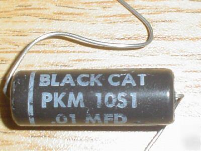 5 cde 1000V 0.01UF hi volt axial capacitors black cat